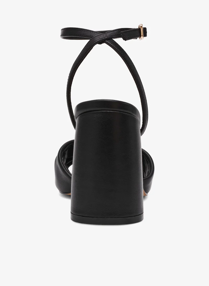 STEVE MADDEN  Nappa Leather Buckle Ornament  Sandals for Women | Best Price UAE